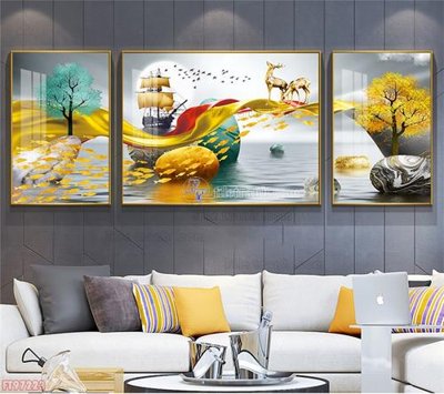 Tải file Tranh decor phủ gương hiện đại FT97223 (ảnh gốc) in gạch 3D