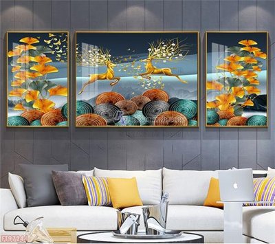 File in mica Tranh decor phủ gương hiện đại FT97244 (bản gốc) làm vách ngăn