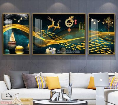 File PSD Tranh decor phủ gương hiện đại FT97246 (bản gốc) đã tách nền