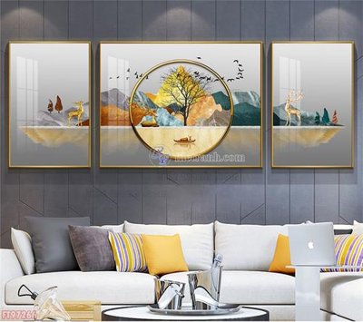 File tranh quảng cáo Tranh decor phủ gương hiện đại FT97266 (file gốc) chuyên nghiệp