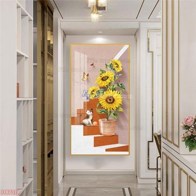 File ảnh gốc Tranh decor phủ gương hiện đại FT97329 không vỡ nét