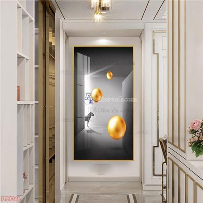 File gốc Tranh decor phủ gương hiện đại FT97346 (in mica) trang trí