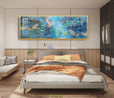 File tranh Tranh treo tường pha lê gương FT97486 (file gốc) chủ đề phong thủy