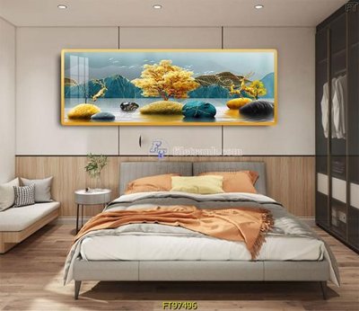 File tranh ảnh gốc Tranh treo tường pha lê gương FT97496 dùng cho in khổ lớn