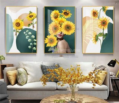 File ảnh gốc Tranh treo tường pha lê gương FT97524 không vỡ nét