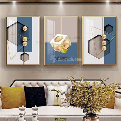 File gốc Tranh treo tường pha lê gương FT97533 (trang trí) phòng làm việc