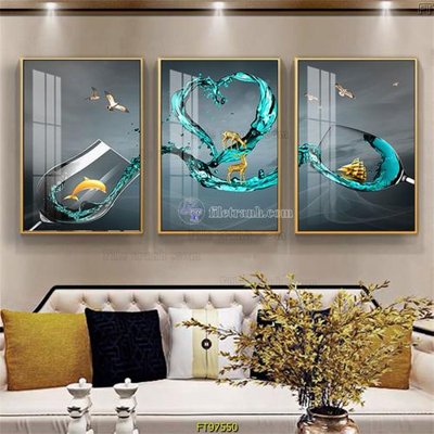 File gốc Tranh treo tường pha lê gương FT97550 (PNG) nền trong suốt