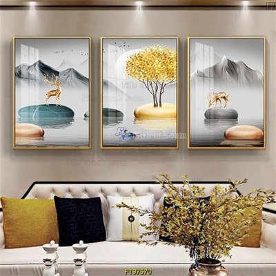 File gốc Tranh treo tường pha lê gương FT97570 (PSD/TIFF) độ phân giải cao