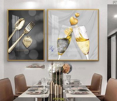 File tranh quảng cáo Tranh treo tường pha lê gương FT97598 (file gốc) chuyên nghiệp