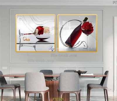 Tải file Tranh treo tường pha lê gương FT97601 (PSD) cho in tranh kính