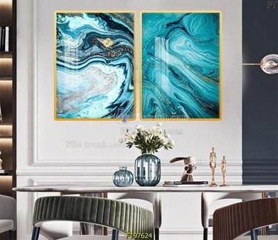 File gốc Tranh treo tường pha lê gương FT97624 (in tráng gương) hiện đại