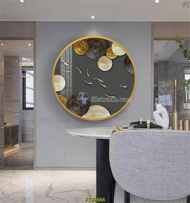 File gốc Tranh treo tường pha lê gương FT97666 (cho in 3D) độc đáo