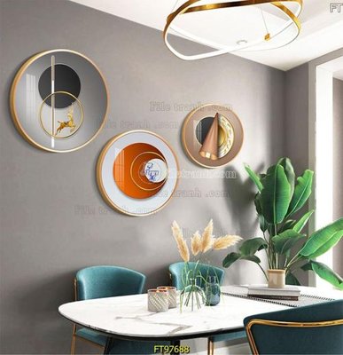 File tranh in tráng gương Tranh treo tường pha lê gương FT97688 (siêu nét)