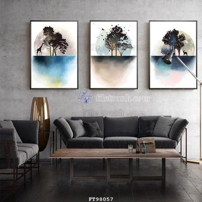 Tệp tin gốc File tranh treo tường pha lê gương FT98057 (dùng cho in ấn) chuyên nghiệp