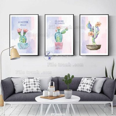 Tải file gốc File tranh treo tường pha lê gương FT98058 dùng cho in ấn