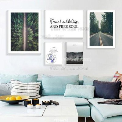 File tranh PSD File tranh treo tường pha lê gương FT98076 chất lượng cao