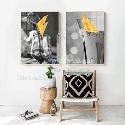 File ảnh File tranh treo tường pha lê gương FT98092 (gốc) dùng in Pano