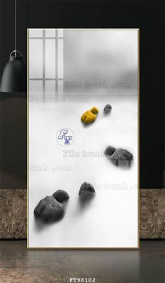 File gốc File tranh treo tường pha lê gương FT98102 (in ấn) màu sắc trung thực