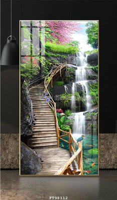 File gốc File tranh treo tường pha lê gương FT98112 (vector) cho in ấn