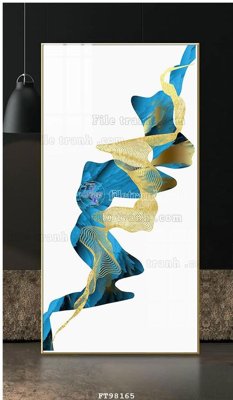 File gốc File tranh treo tường pha lê gương FT98165 (trang trí) phòng ngủ