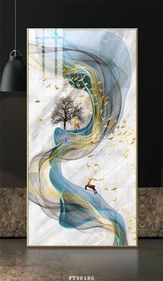 Tải file File tranh treo tường pha lê gương FT98186 (ảnh gốc) in tranh kính