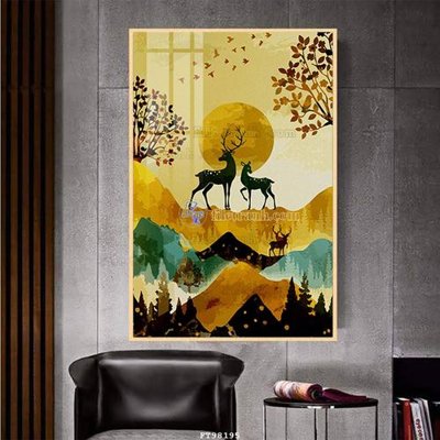 Download file ảnh gốc File tranh treo tường pha lê gương FT98195 để in ấn