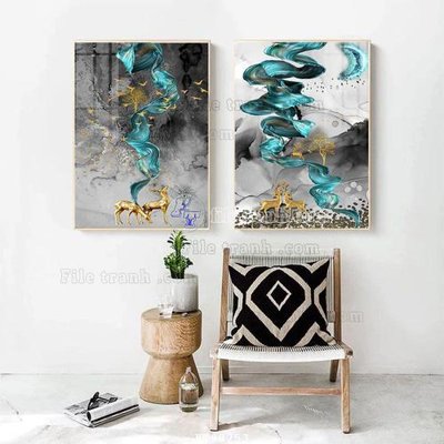 Ảnh mô tả file gốc in mica File tranh treo tường pha lê gương FT98253