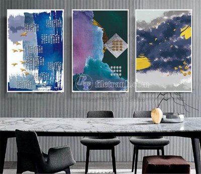 File in trần File tranh treo tường pha lê gương FT98263 (bản gốc) 5D