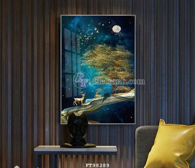 File ảnh File tranh treo tường pha lê gương FT98289 (gốc) in biển hiệu