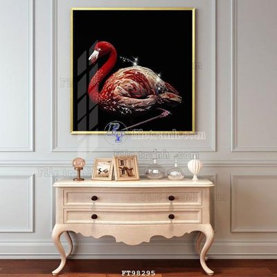 File gốc File tranh treo tường pha lê gương FT98295 (in ấn) màu sắc trung thực