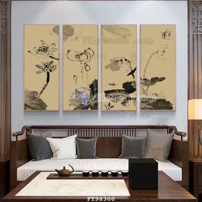 File gốc File tranh treo tường pha lê gương FT98300 (phong cách) châu Âu