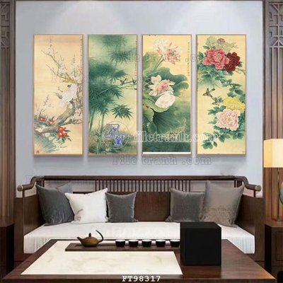 Ảnh gốc File tranh treo tường pha lê gương FT98317 (siêu chi tiết) để in ấn