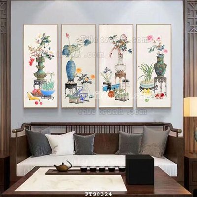 File tranh File tranh treo tường pha lê gương FT98324 (bản gốc) trang trí văn phòng