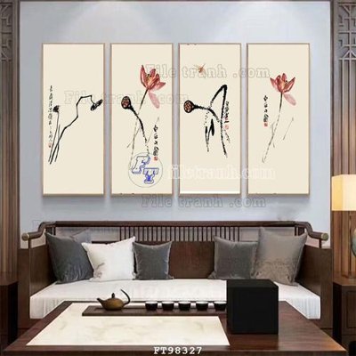 Ảnh gốc file in lụa File tranh treo tường pha lê gương FT98327 chi tiết