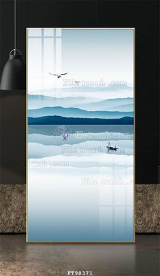 Tải file gốc in lụa File tranh treo tường pha lê gương FT98371 siêu nét