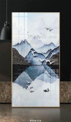 File gốc File tranh treo tường pha lê gương FT98378 (in mica) cắt laser