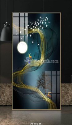 Download file File tranh treo tường pha lê gương FT98386 (gốc) in mica cao cấp