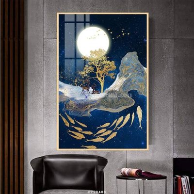 File gốc File tranh treo tường pha lê gương FT98408 (dành cho quảng cáo)