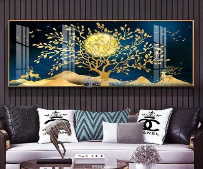 File PSD File tranh treo tường pha lê gương FT98432 (bản gốc) đã tách nền