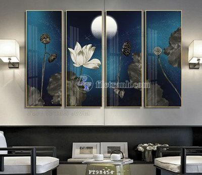 File gốc File tranh treo tường pha lê gương FT98454 (in tráng gương) nghệ thuật