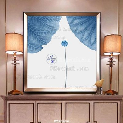 Hình ảnh file gốc in lụa File tranh treo tường pha lê gương FT98466