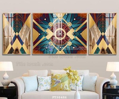 File tranh gốc PSD File tranh treo tường pha lê gương FT98486 còn nguyên layer