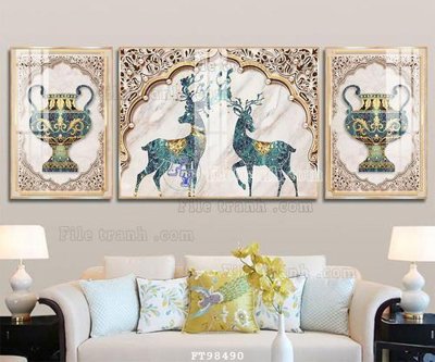 File gốc File tranh treo tường pha lê gương FT98490 (thiết kế) cho in ấn