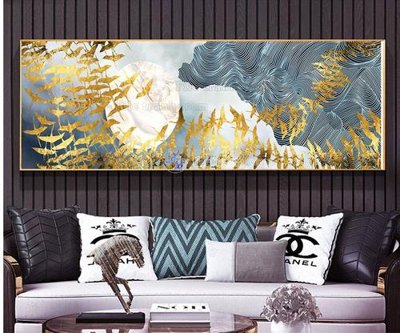 File in trần File tranh treo tường pha lê gương FT98532 (bản gốc) phong cảnh