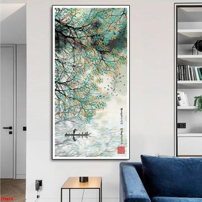 File gốc in tráng gương File tranh lối vào FT9874 chi tiết