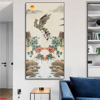 Ảnh gốc File tranh lối vào FT9954 (nét căng) in mica