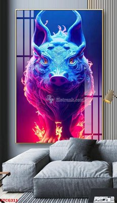 File gốc Tranh 12 con giáp FTCG311 (PNG) không nền chất lượng