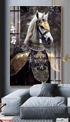 File tranh gốc Tranh 12 con giáp FTCG318 chủ đề hiện đại