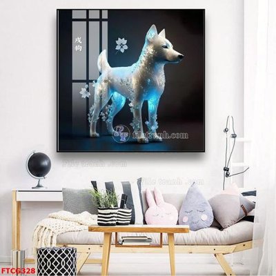 File tranh in trần Tranh 12 con giáp FTCG328 (ảnh gốc siêu nét)