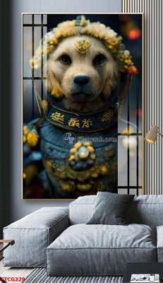 File gốc Tranh 12 con giáp FTCG329 (trang trí) phòng trẻ em